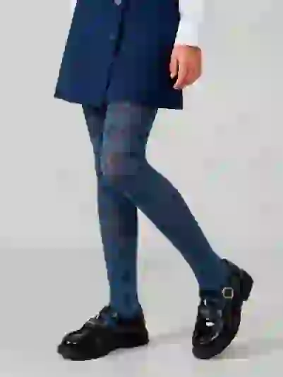 КОЛГОТКИ АЖУРНЫЕ ПАВЛИН СИНИЙ - 3